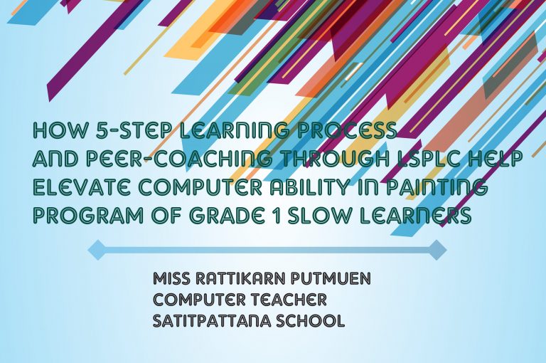 How 5-Step Learning Process and Peer-Coaching through LSPLC Help Elevate Computer Ability in Painting Program of Grade 1 Slow Learners